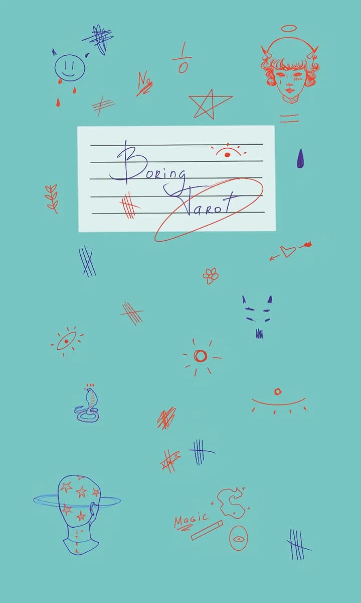 Boring Tarot deck box